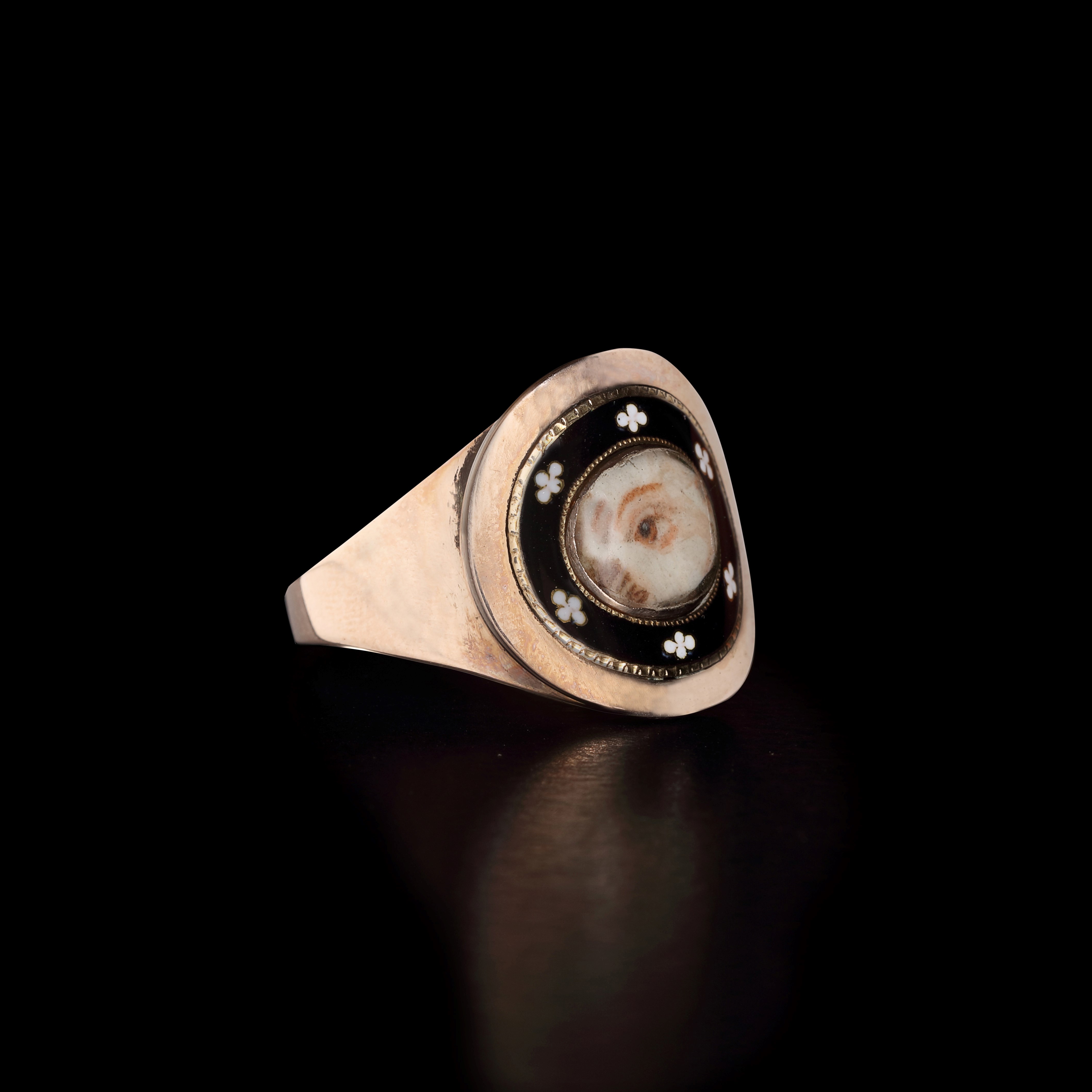 A portrait miniature ‘lovers eye’ of the hazel eye of Ellen Jane (d.1821)